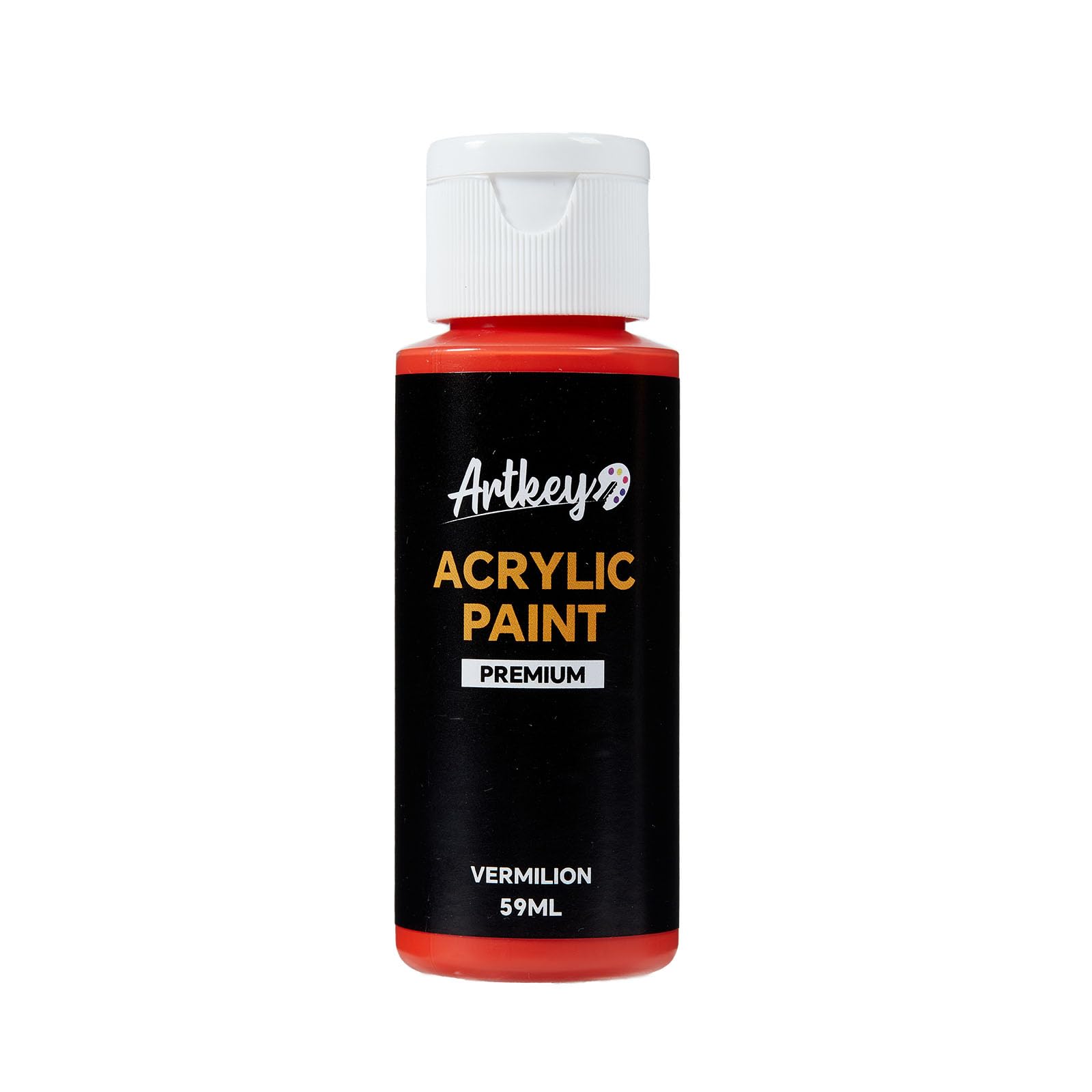 Artkey Acrylic Paint Set, 24 Colors 2 oz/59 ml Acrylic Paint Kit for Professional Artists & Beginners – Craft & Art Supplies for Canvas, Wood, Fabric, Rock, Leather, Ceramic, Glass, Easter Egg