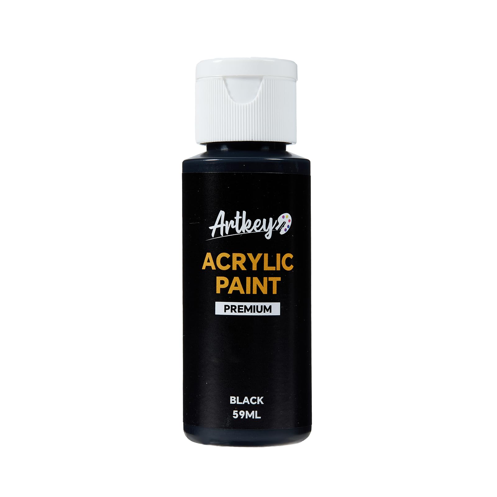 Artkey Acrylic Paint Set, 24 Colors 2 oz/59 ml Acrylic Paint Kit for Professional Artists & Beginners – Craft & Art Supplies for Canvas, Wood, Fabric, Rock, Leather, Ceramic, Glass, Easter Egg