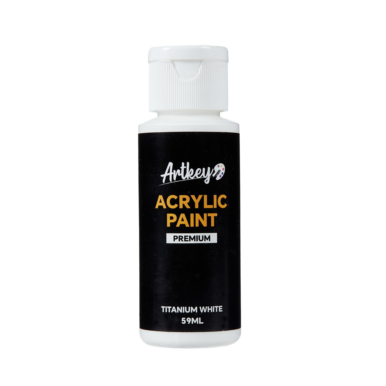 Artkey Acrylic Paint Set, 24 Colors 2 oz/59 ml Acrylic Paint Kit for Professional Artists & Beginners – Craft & Art Supplies for Canvas, Wood, Fabric, Rock, Leather, Ceramic, Glass, Easter Egg